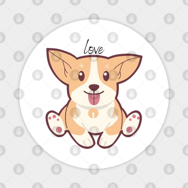 Love Dogs Magnet by AbstractWorld